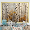 thumbnail image 1 of Designart "Autumn Birch Tree Elegance in Fall" Landscapes Framed Wall Art Decor - Country Orange Tree Living Room Framed Canvas Art, 1 of 6