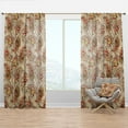 thumbnail image 1 of Designart 'Autumn Botanical Pattern' Bohemian & Eclectic Curtain Panel, 1 of 4