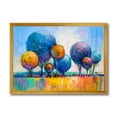 thumbnail image 1 of Designart 'Autumn Colorful Fantasy Trees IV' Modern Framed Art Print, 1 of 4