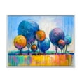 thumbnail image 1 of Designart 'Autumn Colorful Fantasy Trees IV' Modern Framed Canvas Wall Art Print, 1 of 5