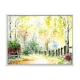 thumbnail image 1 of Designart 'Autumn Countryside The Afternoon Landscape' Traditional Framed Canvas Wall Art Print, 1 of 5