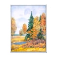 thumbnail image 1 of Designart 'Autumn Forest By The Lake Side V' Lake House Framed Canvas Wall Art Print, 1 of 5
