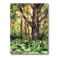 thumbnail image 1 of Designart ' Autumn Forest With A Large Tree ' Lake House Canvas Wall Art Print, 1 of 4