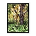thumbnail image 1 of Designart 'Autumn Forest With A Large Tree' Lake House Framed Art Print, 1 of 4