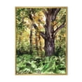thumbnail image 1 of Designart 'Autumn Forest With A Large Tree' Lake House Framed Canvas Wall Art Print, 1 of 5