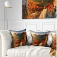 thumbnail image 1 of Designart Autumn Mountains Panorama - Photography Throw Pillow - 16x16, 1 of 5