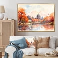thumbnail image 1 of Designart "Autumn Serenity in Beijing, China" People Framed Wall Art - Global Green China Art Entryway Framed Wall Art Print, 1 of 6