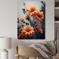 thumbnail image 1 of Designart "Autumn Tapestry Peach Flowers wall art I" Floral Canvas Wall Art, 1 of 5