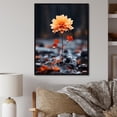 thumbnail image 1 of Designart "Autumn Tapestry Peach Flowers wall art II" Floral Floater Framed Wall Art Living Room, 1 of 7