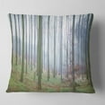 thumbnail image 1 of Designart Autumn Tree Trunks Panorama - Oversized Forest Throw Pillow - 18x18, 1 of 4
