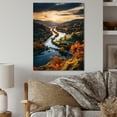 thumbnail image 1 of Designart "Autumn in the USA Forest s Fall Elegance II" Landscape & Nature Metal Art Living Room, 1 of 1