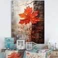 thumbnail image 1 of Designart "Autumnal Red Hue Marking The Maples" Tree Maple Wall Decor, 1 of 1