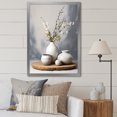 thumbnail image 1 of Designart "Avant-Garde Ceramic Pottery II" Geometric Framed Wall Art - Bohemian White Boho Pottery Living Room Framed Canvas Art, 1 of 6