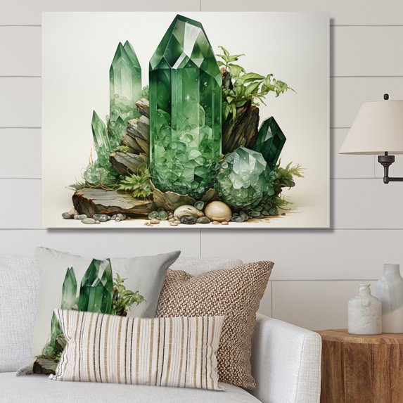 Designart "Aventurine Harmony Spiritual Stone I" Spiritual Stone Canvas Art Print