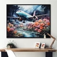 thumbnail image 1 of Designart "Avian Artistry With Floral Elements I" Plane Floater Framed Wall Art Prints, 1 of 5