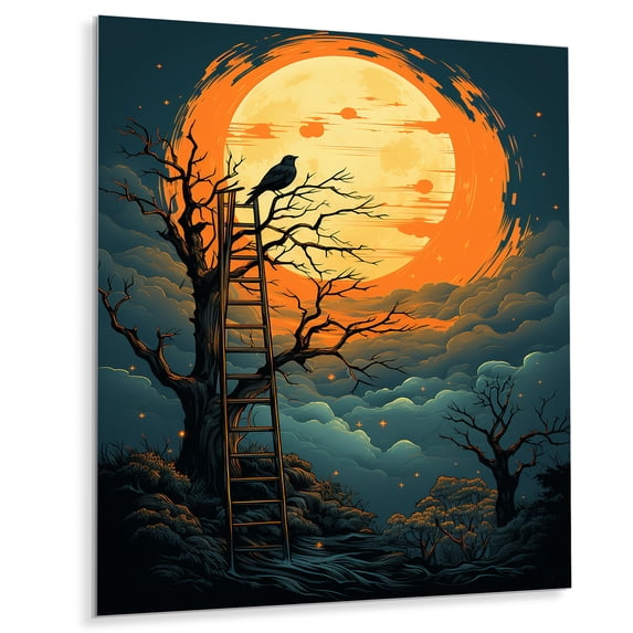 Designart "Avian Ascending the Heavens" Animals Metal Wall Art