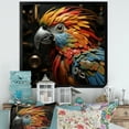 thumbnail image 1 of Designart "Avian Expressive Liberty" Animals Bird Picture Framed Canvas Prints, 1 of 5