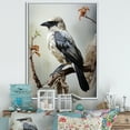 thumbnail image 1 of Designart "Avian Plumed Thoughtfulness" Animals Floater Framed Wall Art Print, 1 of 7