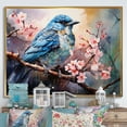 thumbnail image 1 of Designart "Avian Watercolor Halo I" Animals Bird Floater Framed Canvas Art Print, 1 of 5