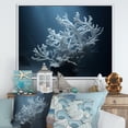 thumbnail image 1 of Designart "Azure And Ebony Underwater Anemone Garden" Coastal Coral Under Water Floater Framed Canvas Prints, 1 of 5