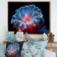thumbnail image 1 of Designart "Azure And Scarlet Plumed Anemone" Coastal Coral Under Water Floater Framed Wall Decor, 1 of 5