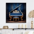 thumbnail image 1 of Designart "Azure Baroque Piano Brilliance" Music Floater Framed Canvas Wall Art, 1 of 5