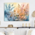 thumbnail image 1 of Designart "Azure Frond Dreamscape" Floral Ferns Metal Art Print, 1 of 5