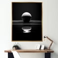 thumbnail image 1 of Designart "Azure Impact Orb Reflection" Bowling Floater Framed Wall Decor, 1 of 5