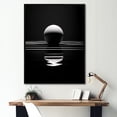 thumbnail image 1 of Designart "Azure Impact Orb Reflection" Bowling Floater Framed Wall Decor, 1 of 5