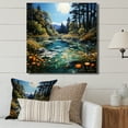 thumbnail image 1 of Designart "Azure Mirrors on the River II" Lakes & Rivers Wall Art Print, 1 of 5