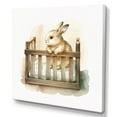 thumbnail image 1 of Designart Baby Bunny In Crib Canvas Wall Art, 1 of 5