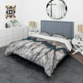 thumbnail image 1 of Designart 'Backlit Mineral Macro' Abstract Duvet Cover Set, 1 of 1