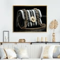 thumbnail image 1 of Designart "Bag Unveiled Black Luxury wall art II" Fashion Floater Framed Canvas Art Print, 1 of 7