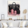 thumbnail image 1 of Designart "Bags Glamour Pink Designer wall art II" Fashion Wall Decor, 1 of 5