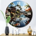 thumbnail image 1 of Designart "Bali Bliss Asian beauty" Asian Oversized Wall Clock, 1 of 5