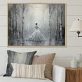 thumbnail image 1 of Designart "Ballet Of Birch Trees With A Woman'S Touch" Tree Birch Floater Framed Wall Art Prints, 1 of 5