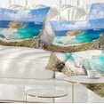 thumbnail image 1 of Designart Balos Beach at Crete Island Greece - Oversized Beach Throw Pillow - 12x20, 1 of 5