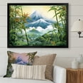 thumbnail image 1 of Designart "Bamboo Charm Near A Japanese Volcano" Bamboo Picture Framed Wall Decor, 1 of 5