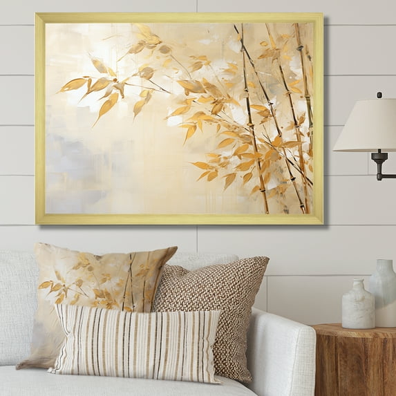 Designart "Bamboo In A Zen Moment" Bamboo Picture Framed Wall Decor