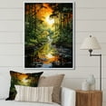thumbnail image 1 of Designart "Bamboo Whisper Asian beauty I" Asian Floater Framed Canvas Wall Art, 1 of 7
