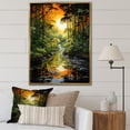 thumbnail image 1 of Designart "Bamboo Whisper Asian beauty I" Asian Floater Framed Canvas Wall Art, 1 of 7