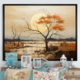 thumbnail image 1 of Designart "Baobab Tree euphony V" Floral Floater Framed Canvas Print, 1 of 7