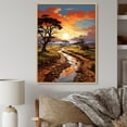 thumbnail image 1 of Designart "Baobab Tree horizon I" Floral Floater Framed Canvas Print, 1 of 7