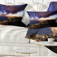 thumbnail image 1 of Designart Barcelona Skyline Panorama - Cityscape Throw Pillow - 12x20, 1 of 5