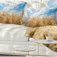 thumbnail image 1 of Designart Barley Field under Blue Sky - Landscape Printed Throw Pillow - 12x20, 1 of 1