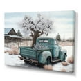 thumbnail image 1 of Designart Barn Flower Delivery Truck II Canvas Wall Art, 1 of 5