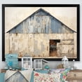 thumbnail image 1 of Designart "Barn In Beige And Blue" Barn Picture Framed Canvas Art Print, 1 of 5