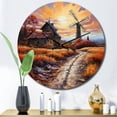 thumbnail image 1 of Designart "Barn Rural Reverie painting" Countryside Oversized Wall Clock, 1 of 5