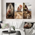 thumbnail image 1 of Designart "Barns Rustic beauty X" Floral Wall Art Set Of 3 - Grey Barns Gallery Set For Office Decor, 1 of 7