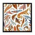 thumbnail image 1 of Designart 'Baroque Inspired Stylized Doodles Shapes' Bohemian & Eclectic Framed Art Print, 1 of 4